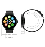 Sanlepus Rimless Smartwatch Correa de silicona Fitness Sport Activity Tracker Reloj Android Negro