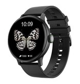 Sanlepus Randloze Smartwatch Siliconen Bandje Fitness Sport Activity Tracker Horloge Android Zwart