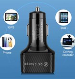 EDEBA 45W Car Charger with 6 Ports - Quick Charge 3.0 / 3.1A - Fast Charge Charger Car Charger Black