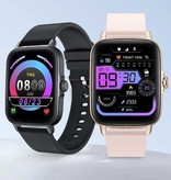 COLMI P28 Smartwatch Bracelet en Silicone Fitness Sport Activité Tracker Montre Android iOS Noir
