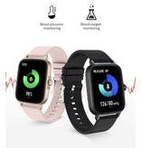 COLMI P28 Smartwatch Silicone Strap Fitness Sport Activity Tracker Watch Android iOS Black