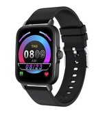 COLMI P28 Smartwatch Bracelet en Silicone Fitness Sport Activité Tracker Montre Android iOS Noir