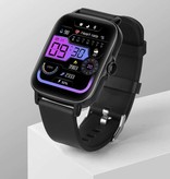 COLMI P28 Smartwatch Silikonowy pasek Fitness Sportowy zegarek do śledzenia aktywności Android iOS Czarny