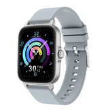 COLMI P28 Smartwatch Silikonband Fitness Sport Activity Tracker Uhr Android iOS Silber