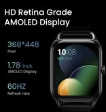 Haylou RS4 Plus Smartwatch Pasek magnetyczny Fitness Sportowy zegarek do śledzenia aktywności Android iOS Srebrny