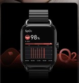 Haylou RS4 Plus Smartwatch Bracelet Magnétique Fitness Sport Activité Tracker Montre Android iOS Argent
