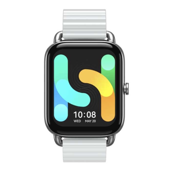 RS4 Plus Smartwatch Pasek magnetyczny Fitness Sportowy zegarek do śledzenia aktywności Android iOS Srebrny