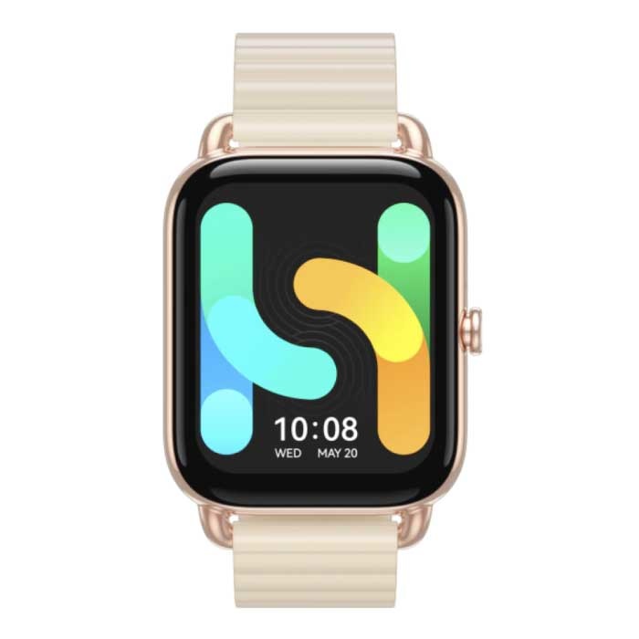 RS4 Plus Smartwatch Magnetisch Bandje Fitness Sport Activity Tracker Horloge Android iOS Goud