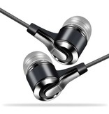 Stuff Certified® X15 Extra Bass Earbuds with Mic - 3.5mm AUX Earpieces Wired Earphones Earphones Black