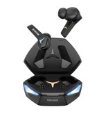 RUSAM Écouteurs sans fil GA33 - Écouteurs pour casque de jeu TWS Écouteurs Bluetooth 5.2 Écouteurs Noir