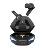 RUSAM GA33 Wireless Earphones - Gaming Headset Earbuds TWS Bluetooth 5.2 Earphones Earbuds Black