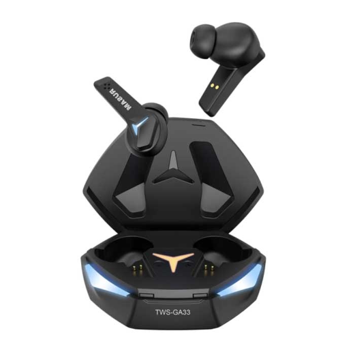 Bezprzewodowe słuchawki GA33 - Słuchawki douszne do gier TWS Bluetooth 5.2 Słuchawki douszne Czarne