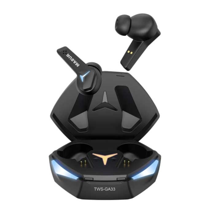 Écouteurs sans fil GA33 - Écouteurs pour casque de jeu TWS Écouteurs Bluetooth 5.2 Écouteurs Noir