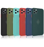 Oppselve iPhone 12 Pro Max - Ultra Slim Case Heat Dissipation Cover Case Rouge