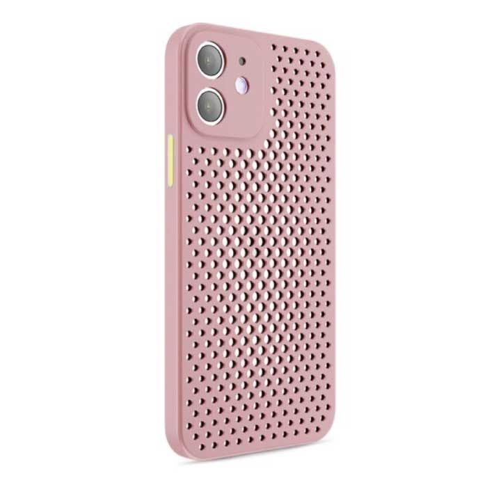 Oppselve iPhone 13 - Funda ultradelgada con disipación de calor rosa