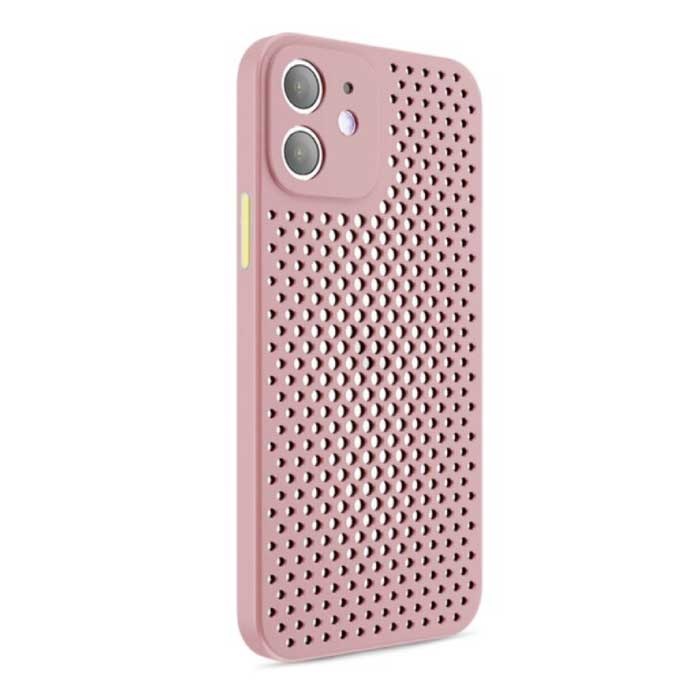 iPhone 11 Pro Max - Ultra cienki futerał Heat Dissipation Cover Case różowy