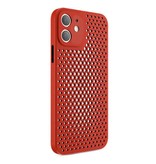 Oppselve iPhone XS - Ultra Slank Hoesje Warmteafvoer Cover Case Rood