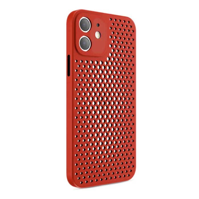 iPhone 12 - Custodia ultra sottile per dissipazione del calore Custodia rossa