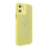 Oppselve iPhone XS - Ultra Slim Case Heat Dissipation Cover Case Jaune