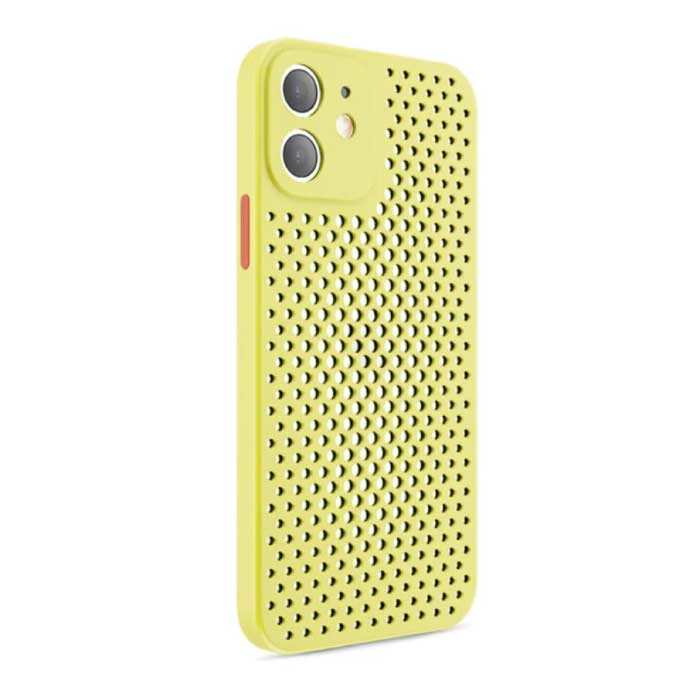 iPhone XS - Ultra Slim Case Heat Dissipation Cover Case Yellow