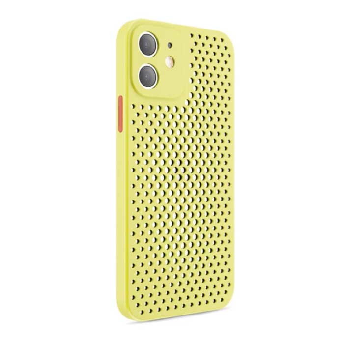 Oppselve iPhone 12 Mini - Coque Ultra Slim Dissipation de la Chaleur Coque Jaune