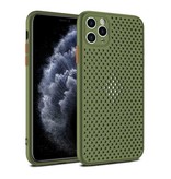 Oppselve iPhone XS Max - Ultra Slim Case Heat Dissipation Cover Case Green