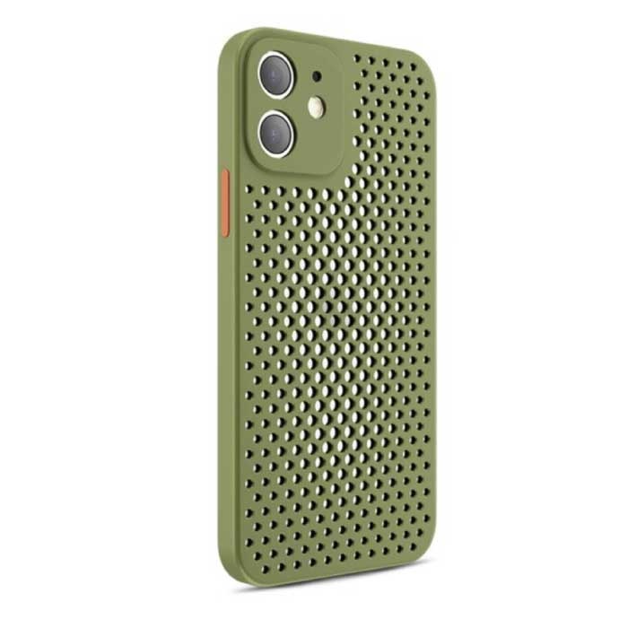 iPhone 11 - Ultra Slank Hoesje Warmteafvoer Cover Case Groen