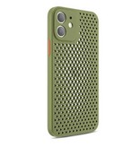 Oppselve iPhone 12 Mini - Ultra Slank Hoesje Warmteafvoer Cover Case Groen