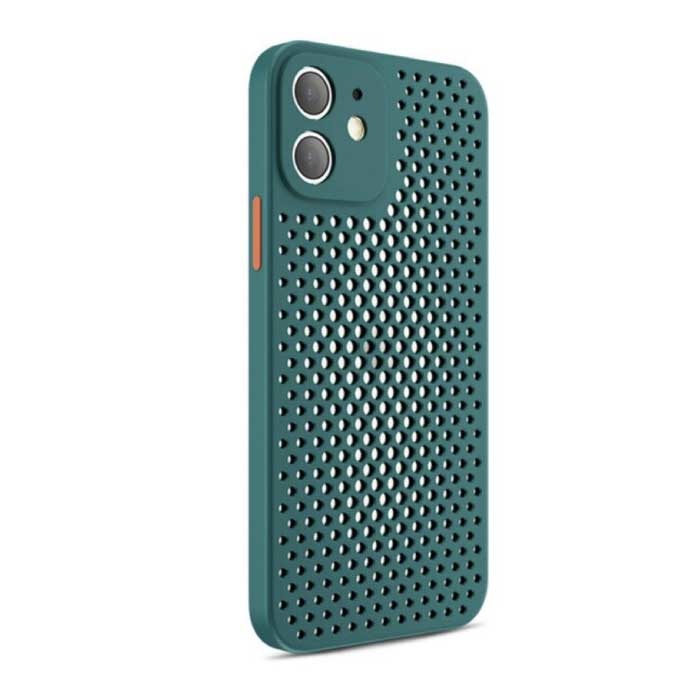 iPhone 7 - Ultra Slank Hoesje Warmteafvoer Cover Case Donkergroen