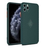 Oppselve iPhone X - Estuche ultra delgado Estuche con cubierta de disipación de calor Verde oscuro