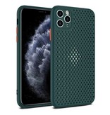 Oppselve iPhone XS - Ultra Slim Case Heat Dissipation Cover Case Dark Green