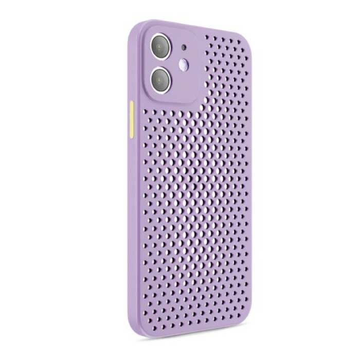 Oppselve iPhone XS - Estuche ultradelgado con disipación de calor Estuche púrpura