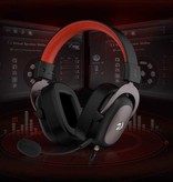 Redragon H510 Zeus AUX Gaming Headset - Do PS4/XBOX/PC Dźwięk przestrzenny 7.1 - Słuchawki Słuchawki z mikrofonem Czarny