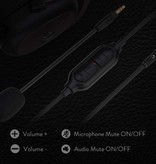 Redragon H510 Zeus AUX Gaming Headset - Do PS4/XBOX/PC Dźwięk przestrzenny 7.1 - Słuchawki Słuchawki z mikrofonem Czarny