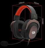 Redragon H510 Zeus AUX Gaming Headset - For PS4/XBOX/PC 7.1 Surround Sound - Headphones Headphones w/ Microphone Black