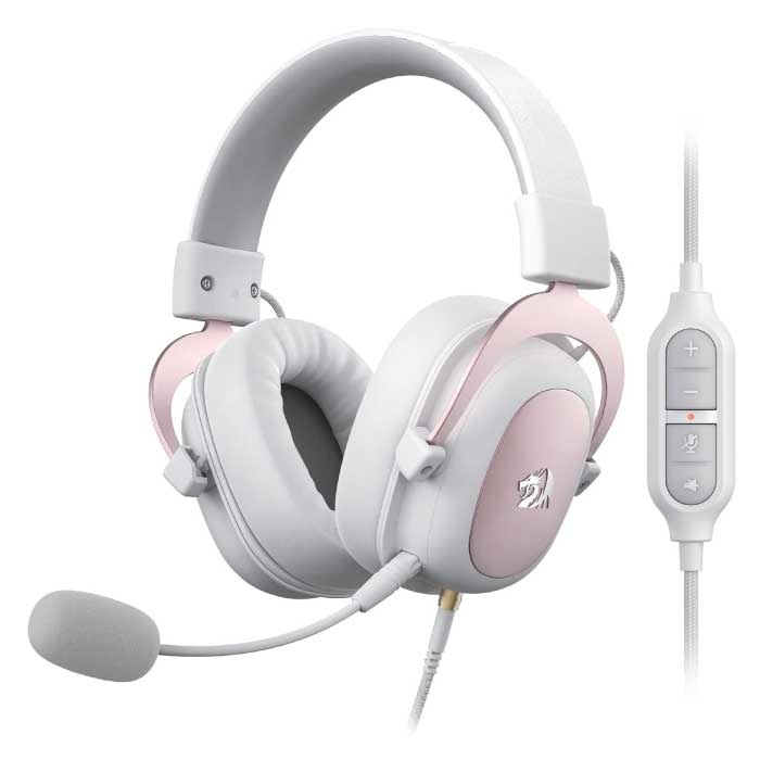 H510 Zeus AUX Gaming Headset - Pour PS4/XBOX/PC 7.1 Surround Sound - Casque Casque avec microphone Blanc