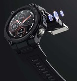 Sanlepus Reloj inteligente para estudiantes para niños - Correa de silicona 4G Fitness Sport Activity Tracker Watch Android iOS Black
