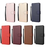 Stuff Certified® iPhone 5 Flip Case Wallet PU Leder - Wallet Cover Case Weinrot