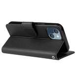 Stuff Certified® iPhone 13 Mini Flip Case Wallet PU Leather - Wallet Cover Case Black