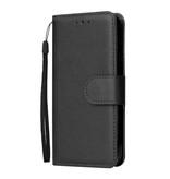 Stuff Certified® iPhone 12 Mini Etui z Klapką Portfel Skóra PU - Etui z Portfelem Czarne