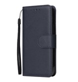 Stuff Certified® Custodia Flip per iPhone 5 Custodia a Portafoglio in Pelle PU - Custodia a Portafoglio Blu