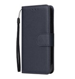 Stuff Certified® iPhone 5S Flip Case Wallet PU Leather - Wallet Cover Case Bleu