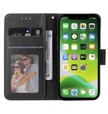 Stuff Certified® iPhone 12 Mini Flip Case Wallet PU-Leder - Wallet Cover Case Rot