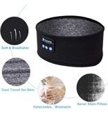 Jiansu Bluetooth-Schlafmaske mit Lautsprechern – kabellose Schlafkopfhörer, Sport-Stirnband, schwarz