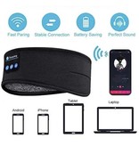 Jiansu Masque de sommeil Bluetooth avec haut-parleurs - Casque de sommeil sans fil Bandeau de sport Noir