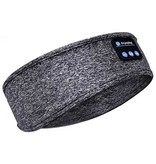 Jiansu Bluetooth-Schlafmaske mit Lautsprechern – kabellose Schlafkopfhörer, Sport-Stirnband, schwarz