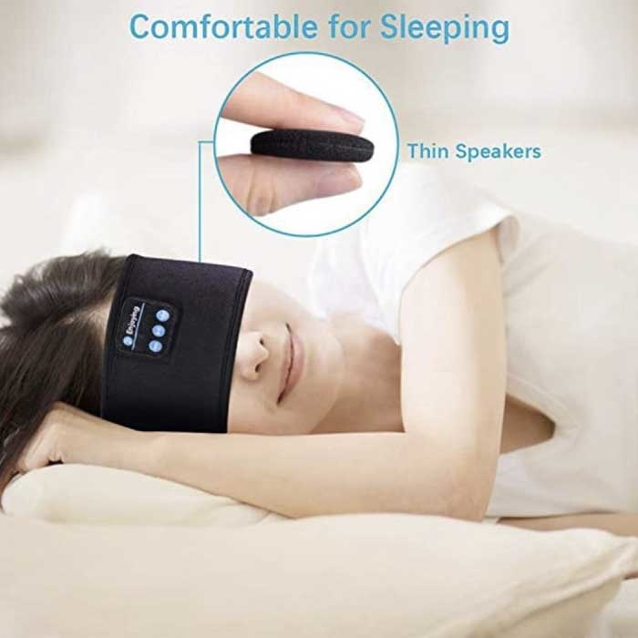 Masque de sommeil Bluetooth avec haut-parleurs - Casque de sommeil sans fil  Sport