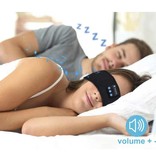 Jiansu Maska do spania Bluetooth z głośnikami - Bezprzewodowe słuchawki do spania Sportowa opaska na głowę Szara