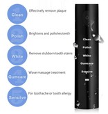 Stuff Certified® Electric Toothbrush Set - 8 Brush Heads - Waterproof Sonic USB Charging Black