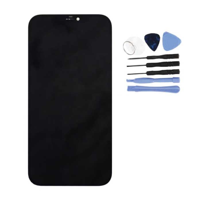 Schermo iPhone 12 Pro Max (Touchscreen + OLED + Parti) Qualità AAA+ - Nero + Strumenti